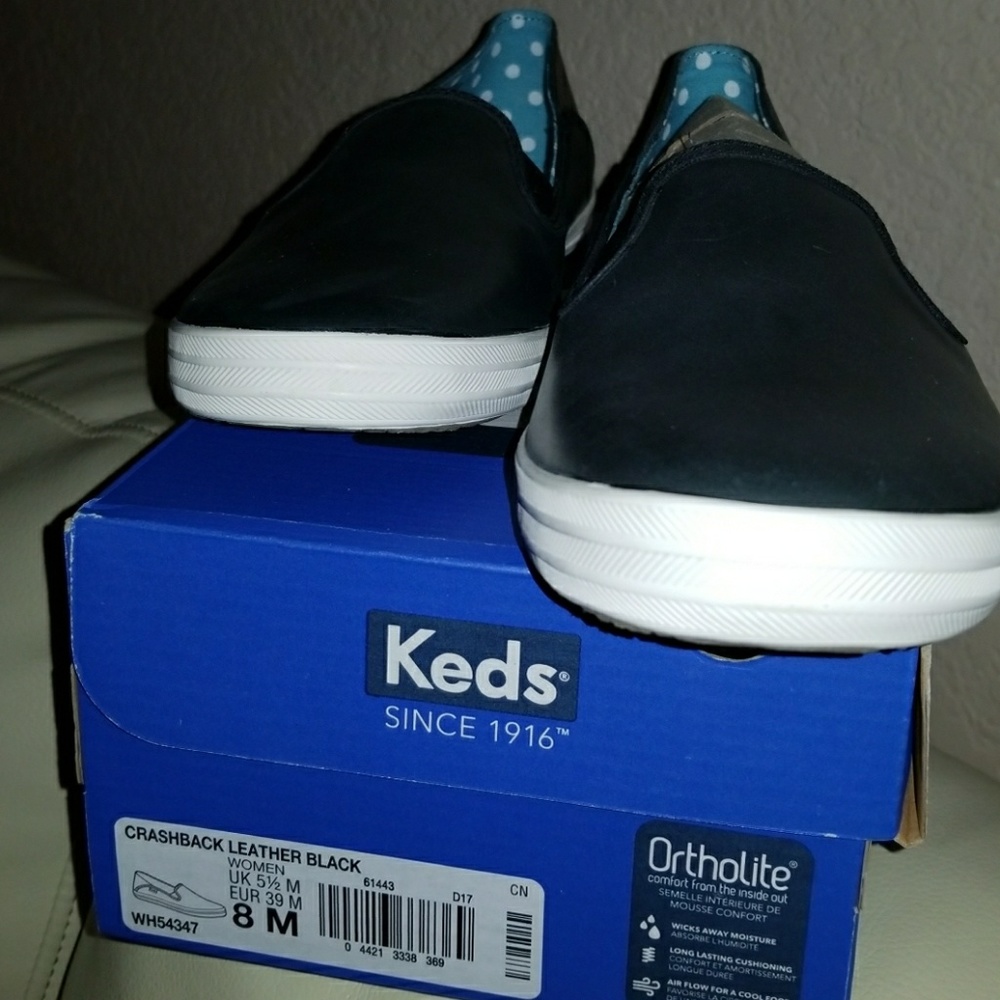Keds Crashback Leather shoes in Black